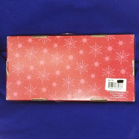 Monogram S Glass Plate Spreader Cocktail Napkins Christmas Hostess Gift Set - Picture 6 of 6